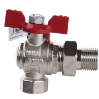 Кран кульовий Arco кутовий c американкою Sena ВН-НАР 1/2" 154303