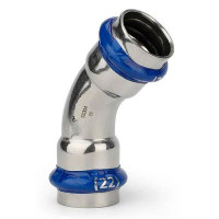 Пресс-фитинг из нержавеющей стали угольник 45° 28 мм ASG INOX 6556062 Пресс-фитинг из нержавеющей стали угольник 45° 28 мм ASG INOX 6556062