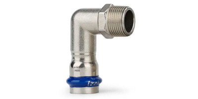 Прес-фітинг із нержавіючої сталі косинець 90° НАР 35х1 1/4" ASG INOX 6556317 Прес-фітинг із нержавіючої сталі косинець 90° НАР 35х1 1/4" ASG INOX 6556317