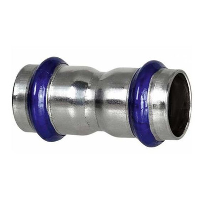 Прес-фітінг муфта з нержавіючої сталі 42 мм ASG INOX 6555859 Прес-фітінг муфта з нержавіючої сталі 42 мм ASG INOX 6555859