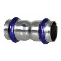 Прес-фітінг муфта з нержавіючої сталі 54 мм ASG INOX 6555860 Прес-фітінг муфта з нержавіючої сталі 54 мм ASG INOX 6555860