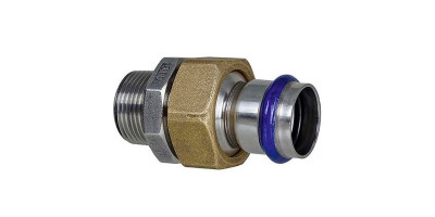 Прес-фітінг американка з нержавіючої сталі НАР 15x1/2" ASG INOX 6556135 Прес-фітінг американка з нержавіючої сталі НАР 15x1/2" ASG INOX 6556135