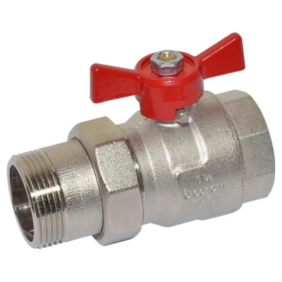 Кран-американка шаровой Bonomi прямой для воды ВН-НАР 7650 1 1/4" (76500010R) Кран-американка шаровой Bonomi прямой для воды ВН-НАР 7650 1 1/4" (76500010R)