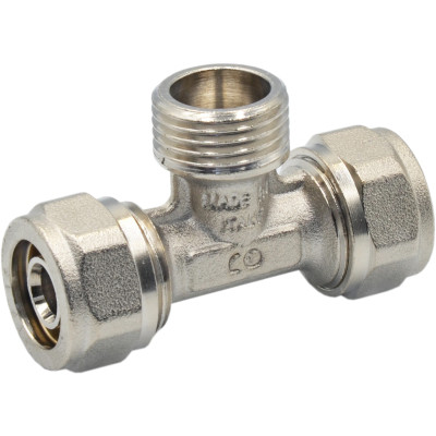 Фитинг обжимной Bonomi тройник НАР 16x1/2"x16мм (3933160416) Фитинг обжимной Bonomi тройник НАР 16x1/2"x16мм (3933160416)