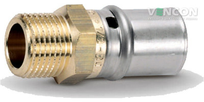 Прес-фітинг Bonomi з'єднувач НАР 26x3/4" (40012606) Прес-фітинг Bonomi з'єднувач НАР 26x3/4" (40012606)