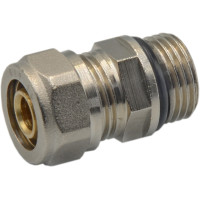 Фитинг обжимной Bonomi соединитель с накидной гайкой НАР 16x1/2" (38911604) Фитинг обжимной Bonomi соединитель с накидной гайкой НАР 16x1/2" (38911604)