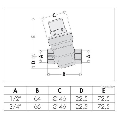 Редуктор тиску ВН 1/2" Caleffi 533041 Редуктор тиску ВН 1/2" Caleffi 533041