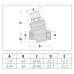 Редуктор тиску ВН 1/2" Caleffi 533041 Редуктор тиску ВН 1/2" Caleffi 533041