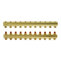 Колектор 1"х11 виходів без витратомірів FHF-11 3/4" Danfoss 088U0511 Колектор 1"х11 виходів без витратомірів FHF-11 3/4" Danfoss 088U0511