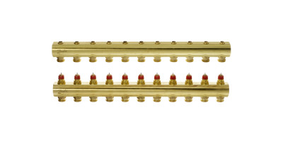 Колектор 1"х11 виходів без витратомірів FHF-11 3/4" Danfoss 088U0511 Колектор 1"х11 виходів без витратомірів FHF-11 3/4" Danfoss 088U0511