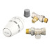 Комплект для радиатора с боковым подключением прямой RA+RA-FN+RLV-S 1/2" Danfoss 015G5302