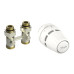 Комплект для радиатора с нижним подключением прямой M30x1.5 Regus RA+RLV-KB 1/2" Danfoss 015G5308