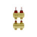 Колектор 1"х2 виходи з витратоміром FHF-2f 3/4" Danfoss 088U0522 Колектор 1"х2 виходи з витратоміром FHF-2f 3/4" Danfoss 088U0522