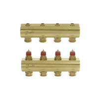 Колектор 1"х4 виходи без витратомірів FHF-4 3/4" Danfoss 088U0504 Колектор 1"х4 виходи без витратомірів FHF-4 3/4" Danfoss 088U0504