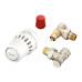 Комплект для радиатора с боковым подключением угловой RA+RLV-S 1/2" Danfoss 015G5349