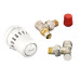 Комплект для радиатора с боковым подключением угловой RA+RLV-S 1/2" Danfoss 015G5349 Комплект для радиатора с боковым подключением угловой RA+RLV-S 1/2" Danfoss 015G5349