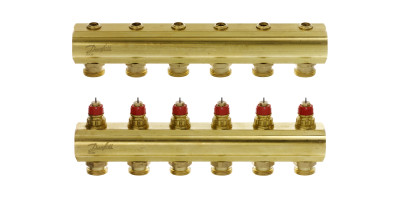 Колектор 1"х6 виходів без витратомірів FHF - 6 3/4" Danfoss 088U0506 Колектор 1"х6 виходів без витратомірів FHF - 6 3/4" Danfoss 088U0506