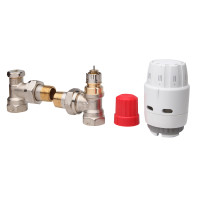 Комплект для радиатора с боковым подключением угловой RAS-C2+RA-N+RLV-S 1/2" Danfoss 013G2219 Комплект для радиатора с боковым подключением угловой RAS-C2+RA-N+RLV-S 1/2" Danfoss 013G2219