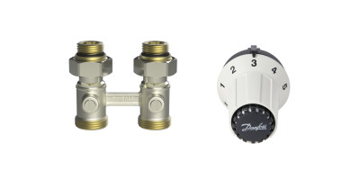 Комплект для радіатора з нижнім підключенням прямий RAS-CK+RLV-KS 1/2" Danfoss 013G5275 Комплект для радіатора з нижнім підключенням прямий RAS-CK+RLV-KS 1/2" Danfoss 013G5275