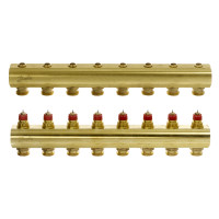 Колектор 1"х8 виходів без витратомірів FHF-8 3/4" Danfoss 088U0508 Колектор 1"х8 виходів без витратомірів FHF-8 3/4" Danfoss 088U0508