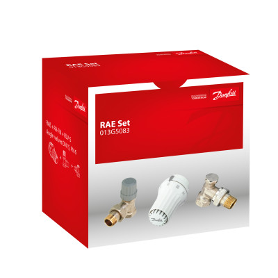 Комплект для радіатора з боковим підключенням кутовий RAE+RA-FN+RLV 1/2" Danfoss 013G5083 Комплект для радіатора з боковим підключенням кутовий RAE+RA-FN+RLV 1/2" Danfoss 013G5083