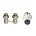 Комплект для радиатора с нижним подключением угловой RAS-C+RLV-KB 1/2" Danfoss 013G5278