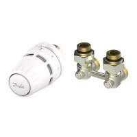 Комплект для радиатора с нижним подключением угловой M30x1.5 RLV-KB 1/2" Danfoss 015G5307