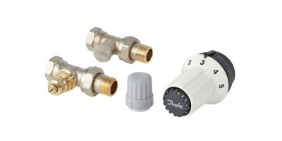 Комплект для радиатора с боковым подключением прямой RA-FN+RAS-C+RLV-S 1/2" Danfoss 013G5254 Комплект для радиатора с боковым подключением прямой RA-FN+RAS-C+RLV-S 1/2" Danfoss 013G5254