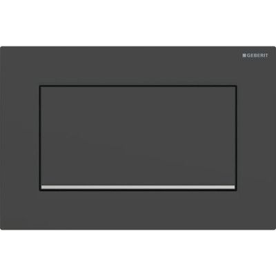 Смывная клавиша Geberit Sigma10 для смывания/остановки смывания Square с креплением на винтах черный матовый/глянцевый хром 115.893.14.1 Смывная клавиша Geberit Sigma10 для смывания/остановки смывания Square с креплением на винтах черный матовый/глянцевый хром 115.893.14.1
