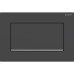 Смывная клавиша Geberit Sigma10 для смывания/остановки смывания Square с креплением на винтах черный матовый/глянцевый хром 115.893.14.1