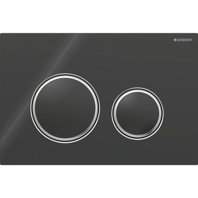 Змивна клавіша Geberit Sigma50 (ex Sigma21) для подвійного змиву Round чорний/хром (115.884.SJ.1) Змивна клавіша Geberit Sigma50 (ex Sigma21) для подвійного змиву Round чорний/хром (115.884.SJ.1)