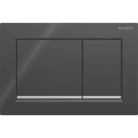 Смывная клавиша Geberit Omega20 для двойного смыва Square черный/глянцевый хром 115.080.KM.1 Смывная клавиша Geberit Omega20 для двойного смыва Square черный/глянцевый хром 115.080.KM.1