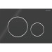 Смывная клавиша Geberit Sigma20 для двойного смыва Round черный/глянцевый хром (115.882.KM.1)