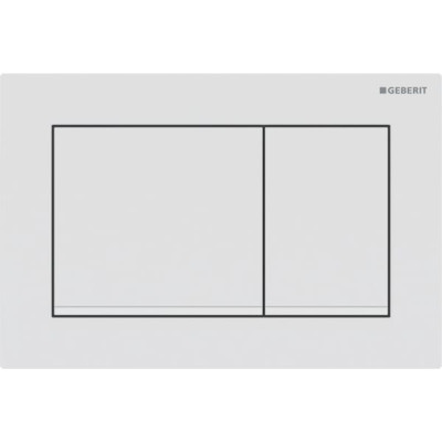 Змивна клавіша Geberit Omega20 для подвійного змиву Square білий матовий 115.080.01.1 Змивна клавіша Geberit Omega20 для подвійного змиву Square білий матовий 115.080.01.1