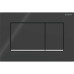 Змивна клавіша Geberit Sigma20 (ex Sigma30) для подвійного змиву Square чорний/глянсовий хром (115.883.KM.1)