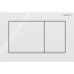 Смывная клавиша Geberit Omega20 для двойного смыва Square белый/белый матовый 115.080.11.1