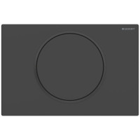 Змивна клавіша Geberit Sigma10 для змивання/зупинки змивання Round чорний матовий/чорне 115.758.16.5