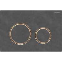 Змивна клавіша Geberit Sigma50 для подвійного змиву Round металевий червоне золото/сланець Mustang 115.650.JM. 1 Змивна клавіша Geberit Sigma50 для подвійного змиву Round металевий червоне золото/сланець Mustang 115.650.JM. 1