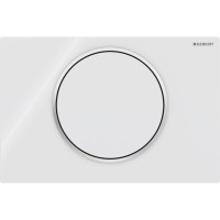 Змивна клавіша Geberit Sigma10 для змивання/зупинки змивання Round білий/глянсовий хром (115.758.KJ.5)