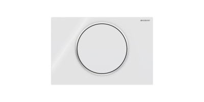 Змивна клавіша Geberit Sigma10 для змивання/зупинки змивання Round білий/глянсовий хром (115.758.KJ.5)