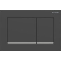 Змивна клавіша Geberit Omega20 для подвійного змиву Square чорний матовий/глянсовий хром 115.080.14.1 Змивна клавіша Geberit Omega20 для подвійного змиву Square чорний матовий/глянсовий хром 115.080.14.1