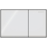Змивна клавіша Geberit Omega60 для подвійного змиву Square врівень зі стіною глянсовий хром/білий/дзеркальна 115.081.SI. 1 Змивна клавіша Geberit Omega60 для подвійного змиву Square врівень зі стіною глянсовий хром/білий/дзеркальна 115.081.SI. 1