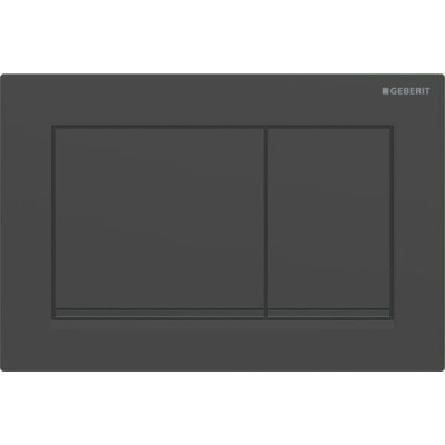 Змивна клавіша Geberit Omega20 для подвійного змиву Square чорний матовий/чорний 115.080.16.1 Змивна клавіша Geberit Omega20 для подвійного змиву Square чорний матовий/чорний 115.080.16.1