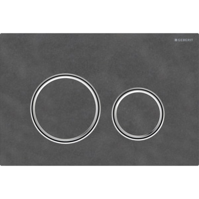 Змивна клавіша Geberit Sigma50 (ex Sigma21) для подвійного змиву Round сланець Mustang (115.884.JM.1) Змивна клавіша Geberit Sigma50 (ex Sigma21) для подвійного змиву Round сланець Mustang (115.884.JM.1)