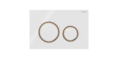 Змивна клавіша Geberit Sigma50 (ex Sigma21) для подвійного змиву Round білий (115.650.SI.1)