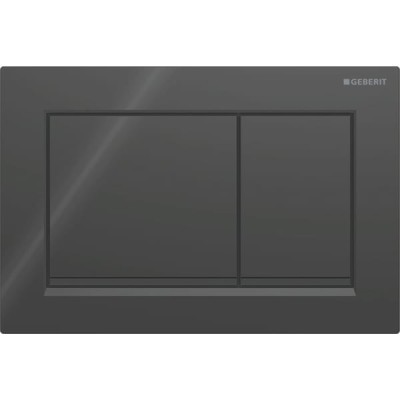 Смывная клавиша Geberit Omega20 для двойного смыва Square черный/черный матовый 115.080.DW.1 Смывная клавиша Geberit Omega20 для двойного смыва Square черный/черный матовый 115.080.DW.1