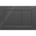Смывная клавиша Geberit Omega20 для двойного смыва Square черный/черный матовый 115.080.DW.1