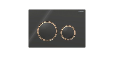 Змивна клавіша Geberit Sigma50 (ex Sigma21) для подвійного змиву Round чорний (115.650.SJ.1)