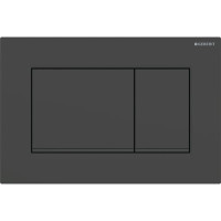 Змивна клавіша Geberit Sigma20 (ex Sigma30) для подвійного змиву Square чорний матовий/чорний (115.883.16.1)
