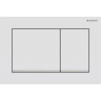 Змивна клавіша Geberit Omega20 для подвійного змиву Square білий матовий/глянсовий хром 115.080.JT.1 Змивна клавіша Geberit Omega20 для подвійного змиву Square білий матовий/глянсовий хром 115.080.JT.1